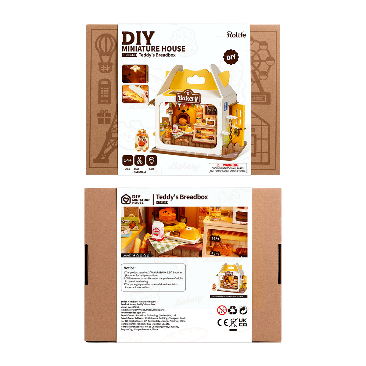 Rolife Food Box Shop DIY Miniature House Kit