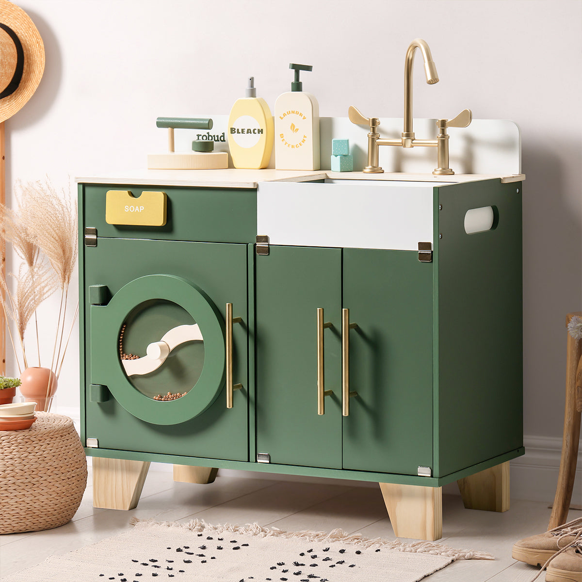 Robud Vintage Wooden Multi-Function Washing Machine