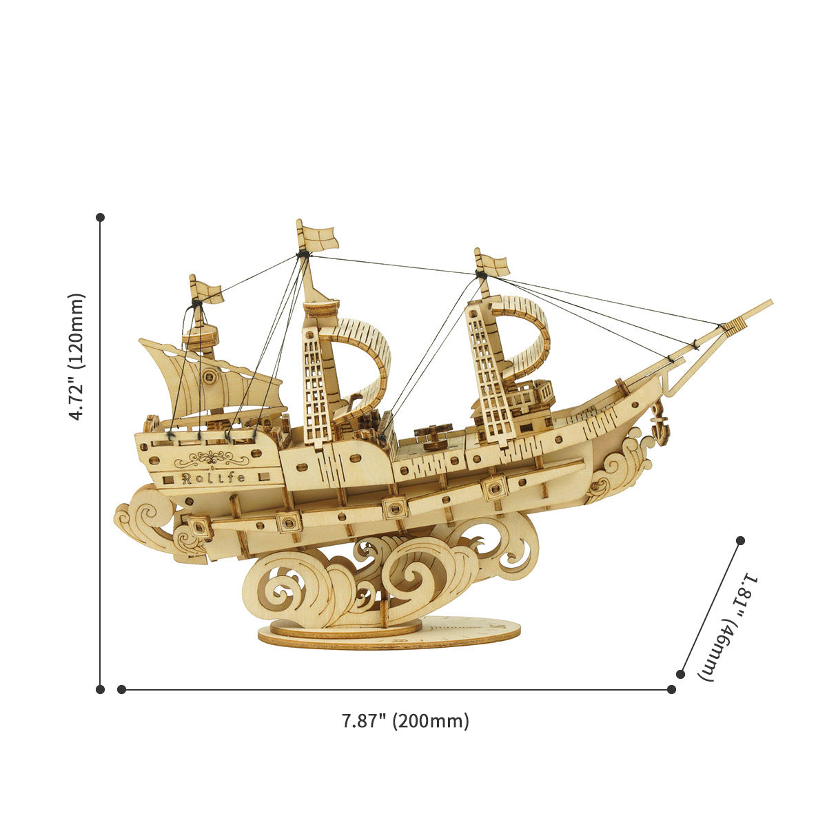 Puzzle 3D en bois modèle de voilier Rolife TG305 