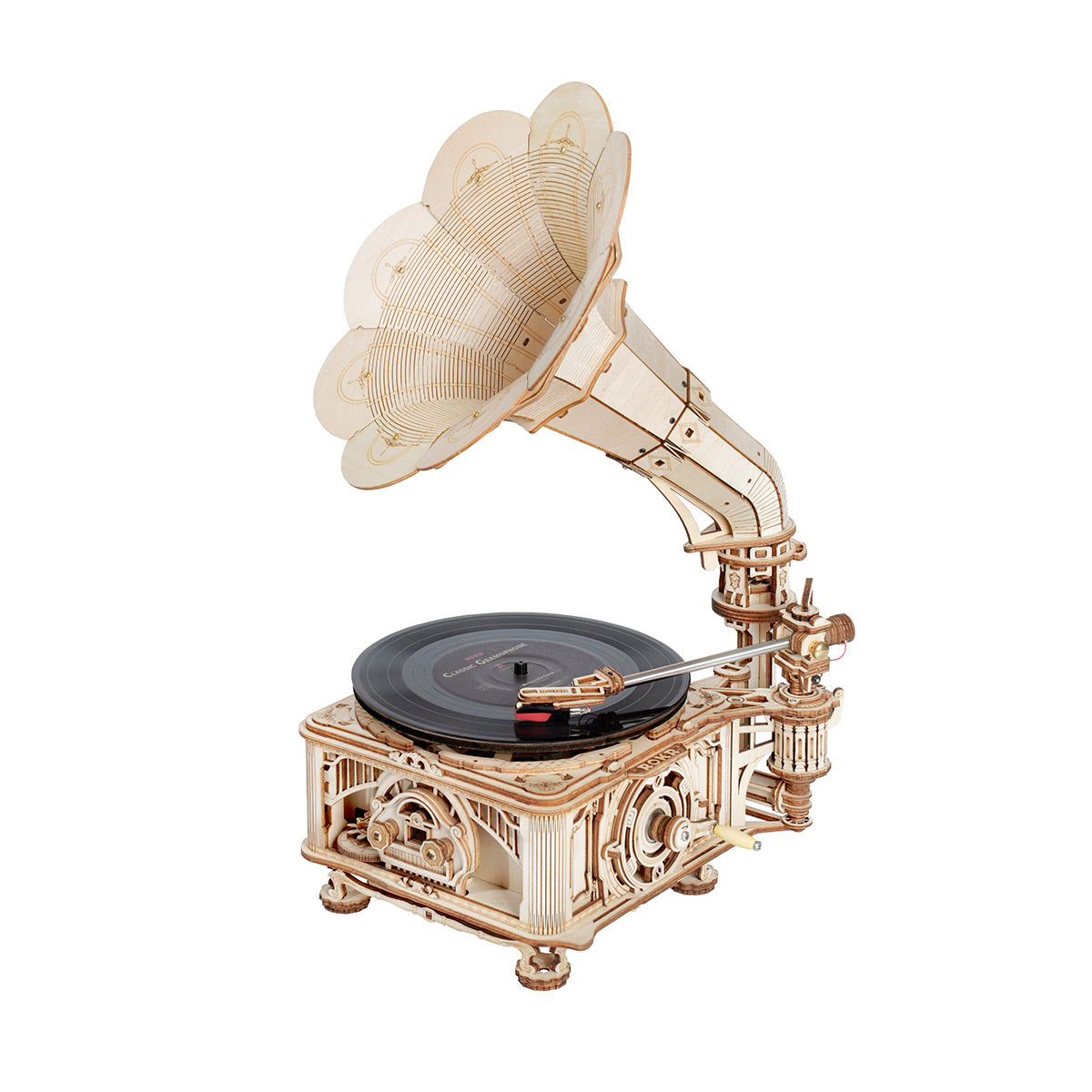 ROKR Classic Gramophone 3D Wooden Puzzle LKB01D (Electric Version)