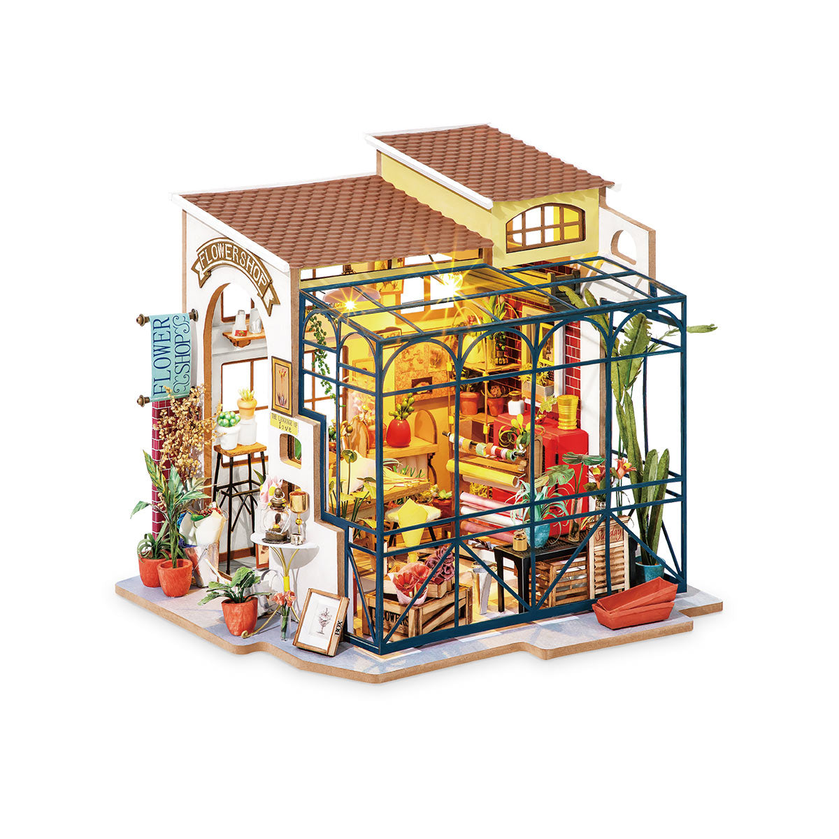 Rolife Emily's Flower Shop Miniature House DG145