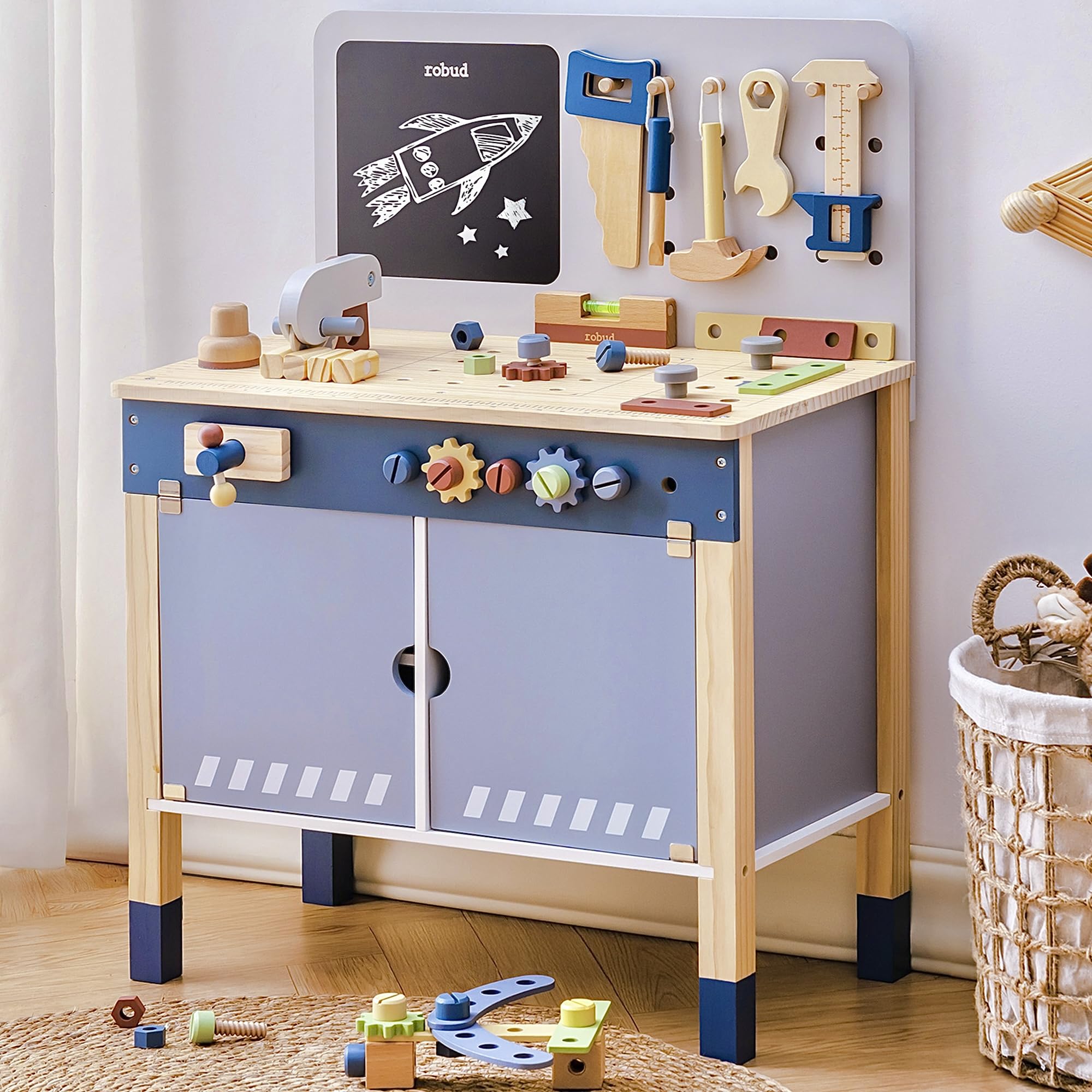 ROBUD Wooden Toy Workbench