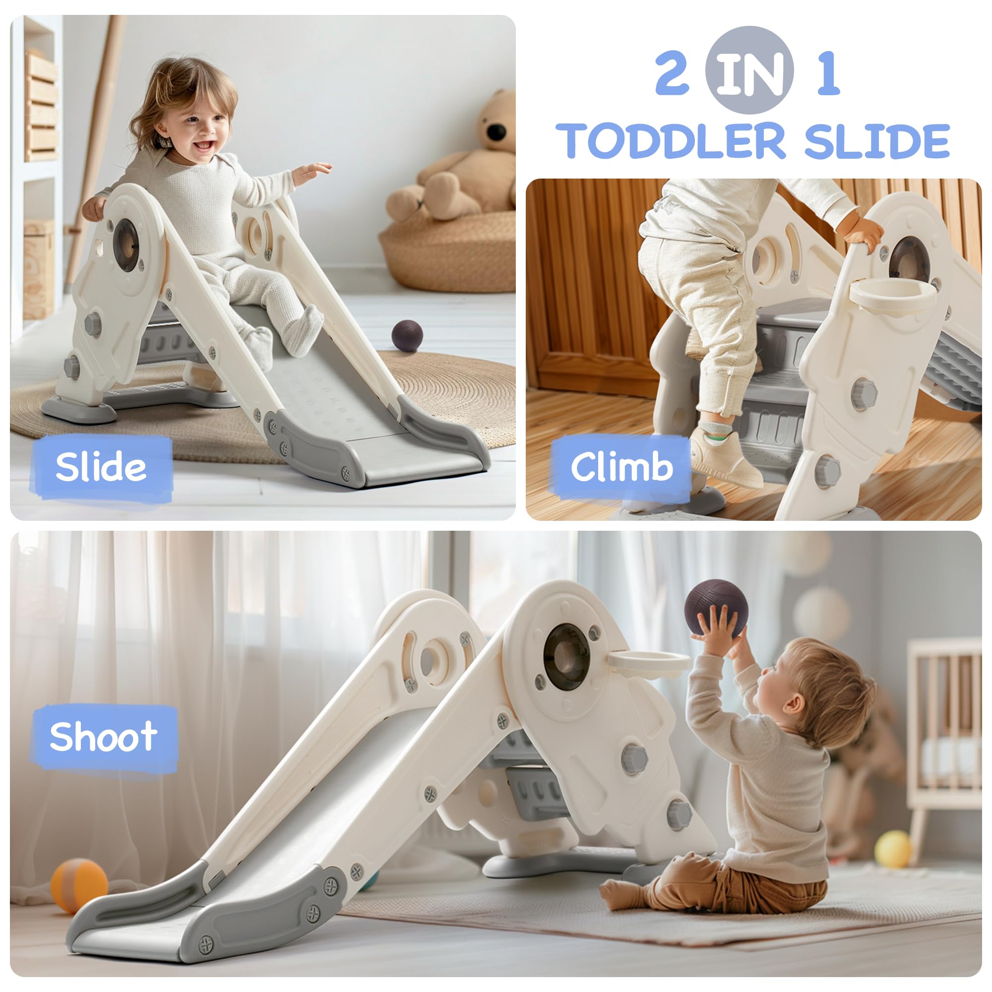 ROBUD Toddler Slide for Indoor & Outdoor