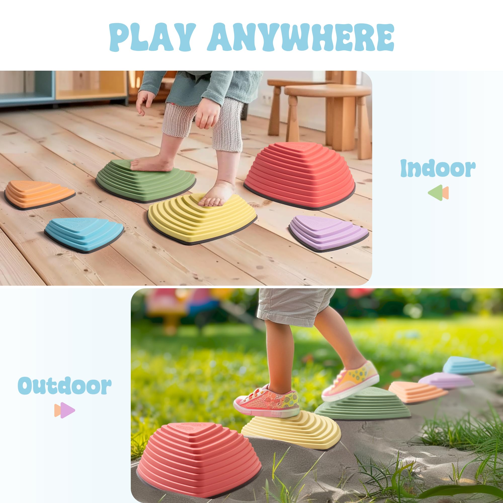 ROBUD Balance Stepping Stones for Kids & Toddlers