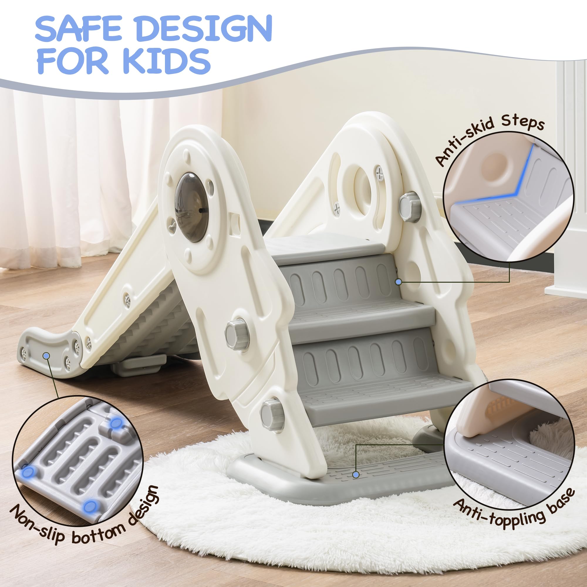 ROBUD Toddler Slide for Indoor & Outdoor