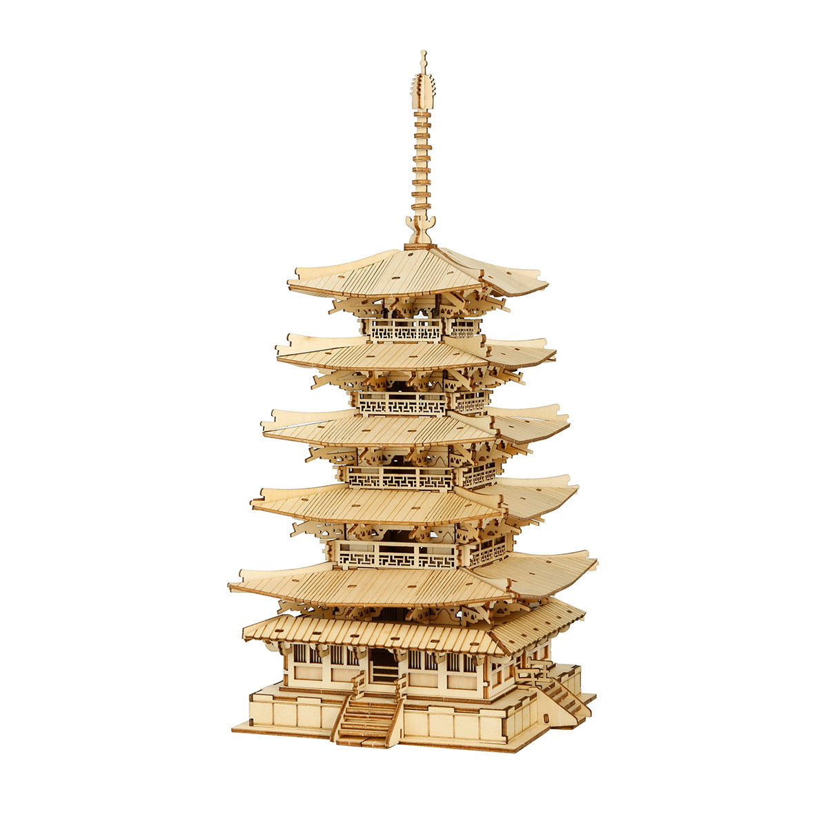 [Only Ship To U.S.] Rolife DIY Pagode met vijf verdiepingen, 3D houten puzzel TGN02