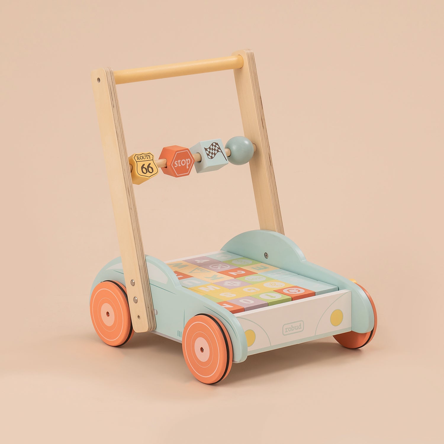 ROBUD Wooden Baby Walkers Push Toys WRP04