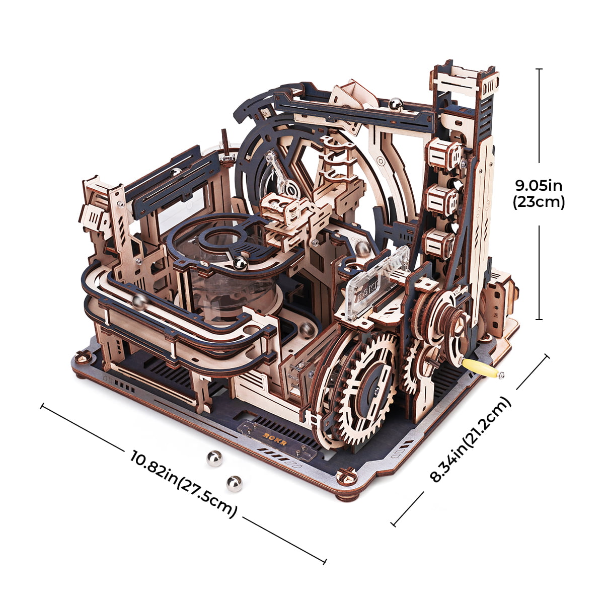 Puzzle en bois 3D Marble Run de ROKR Marble Spaceport LGC01 