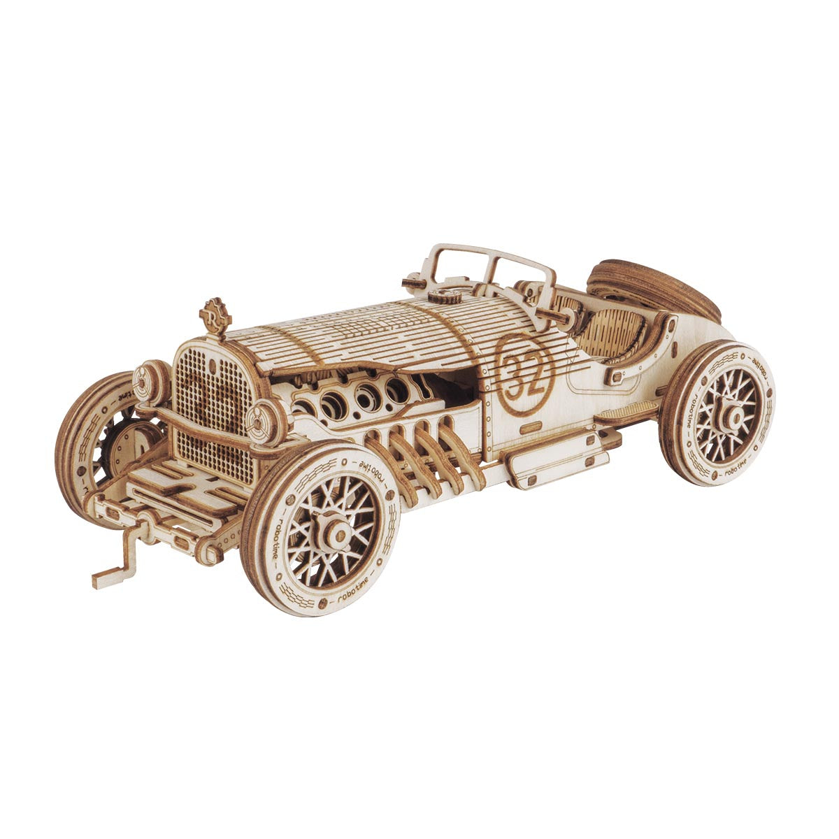 Puzzle 3D en bois modèle réduit de voiture ROKR Grand Prix MC401 