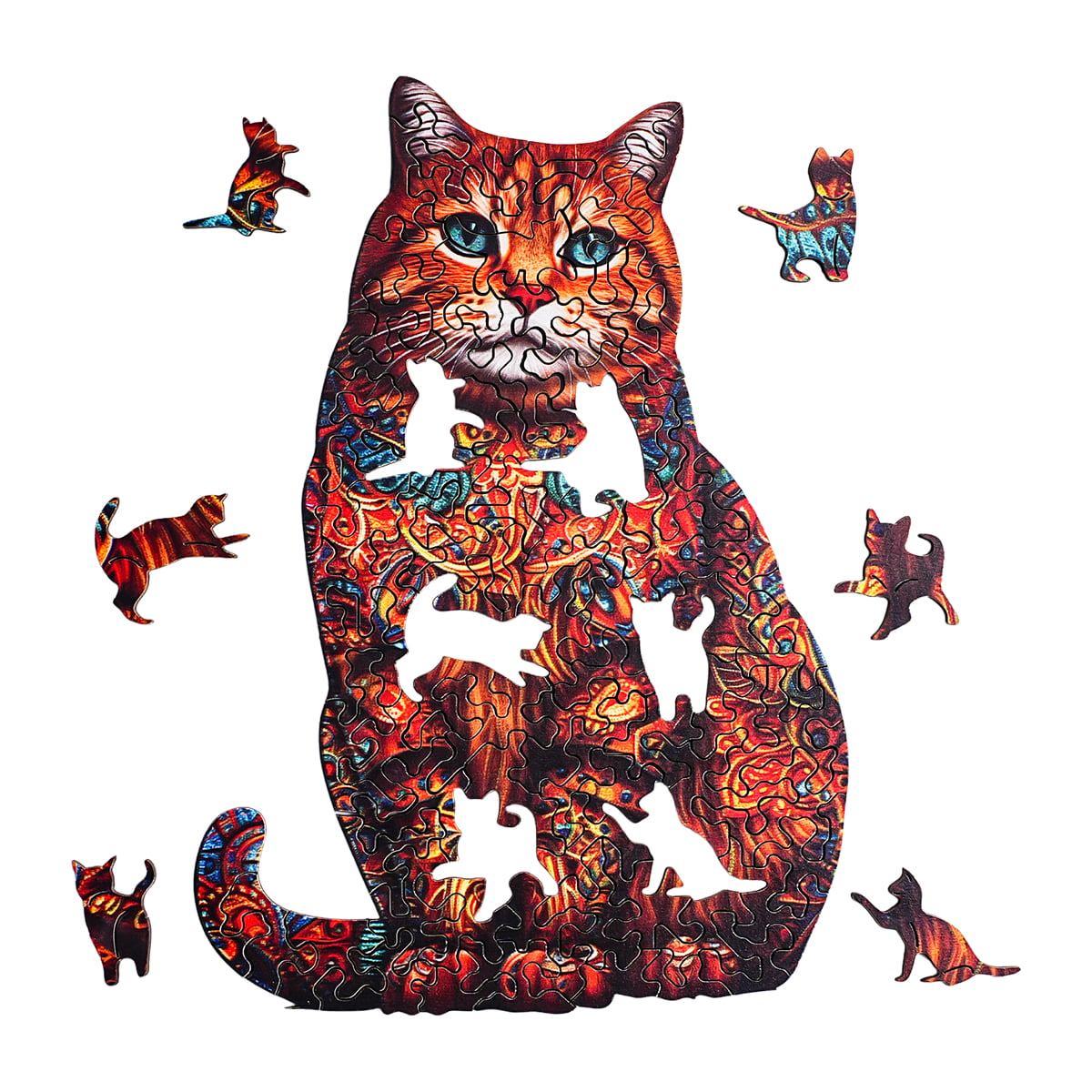 ROBOTIME Exotic Cat Wooden Jigsaw Puzzle