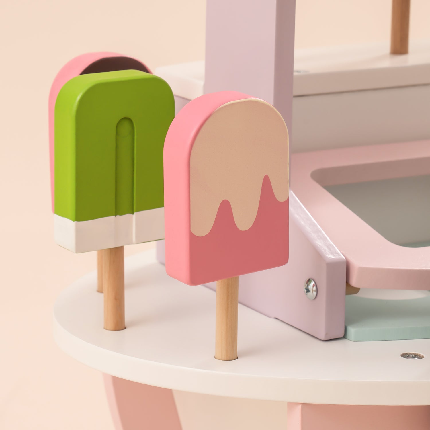 Chariot à glaces en bois ROBUD, jouets pour enfants WG184 