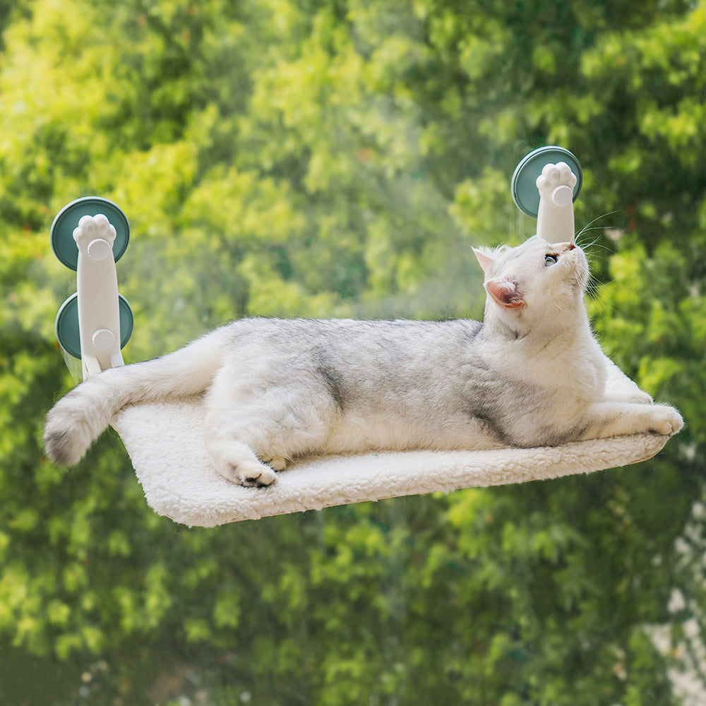 Mewoofun Foldable Macaron Cat Hammock Gray Large 23.5