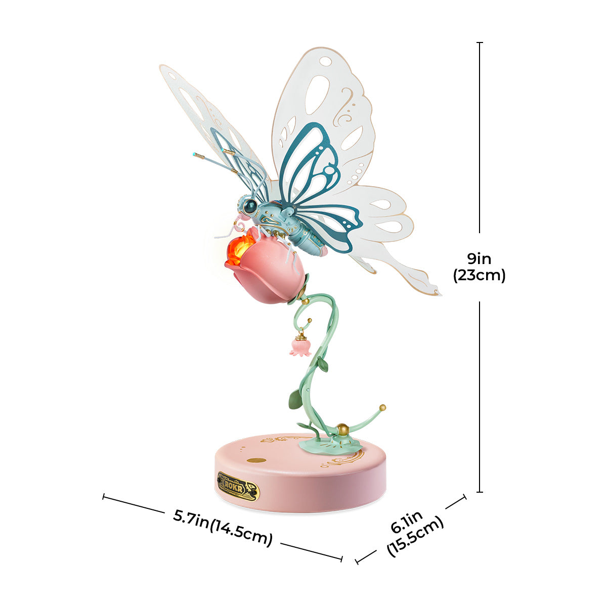 Puzzle mécanique 3D à faire soi-même en forme de papillon ROKR 