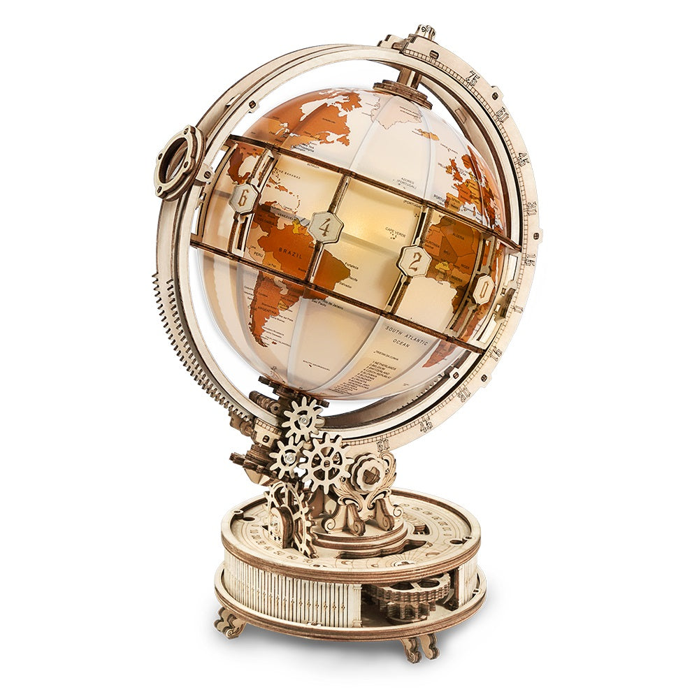 ROKR Lichtgevende Globe 3D Houten Puzzel ST003