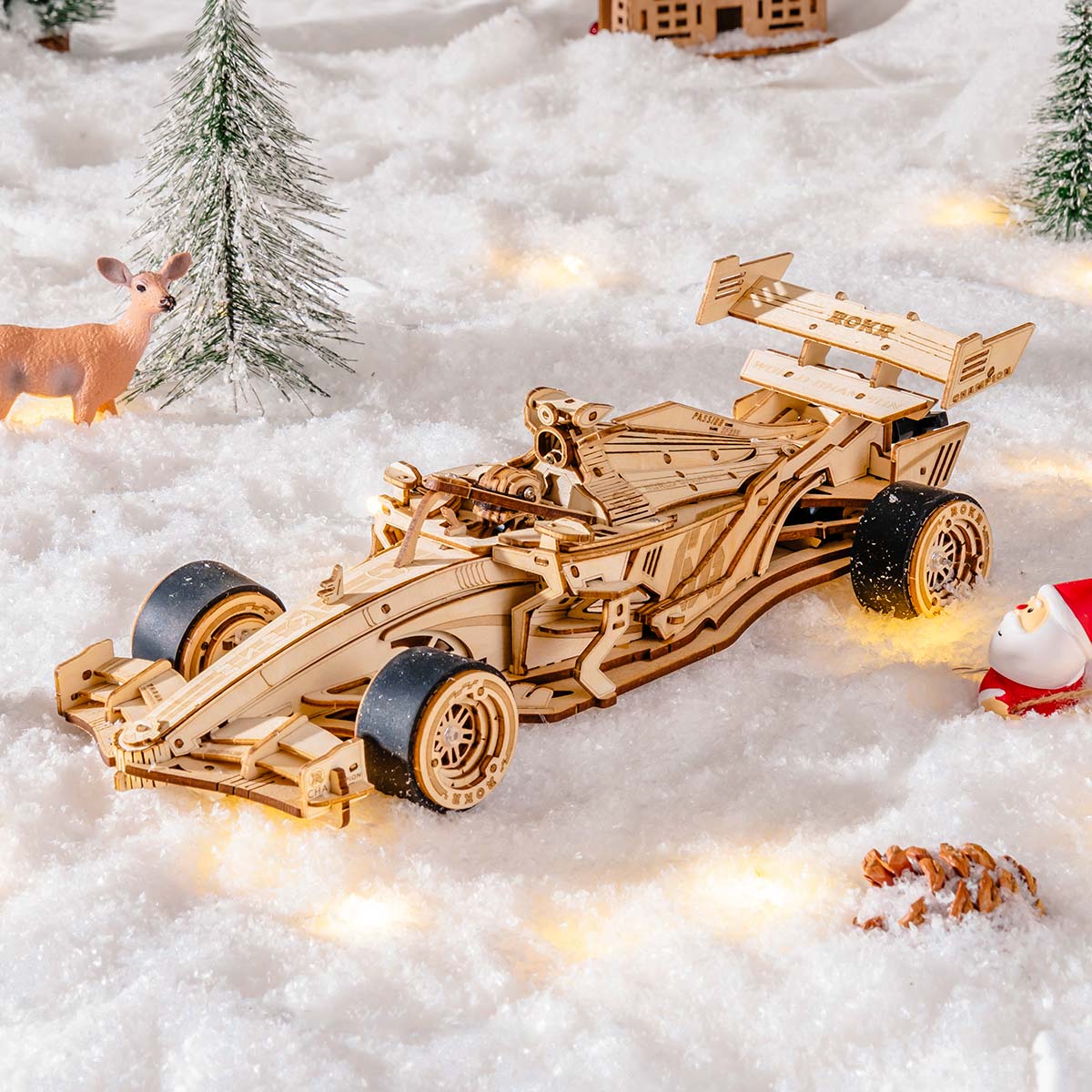 Puzzle 3D en bois ROKR Racing Car LK505 