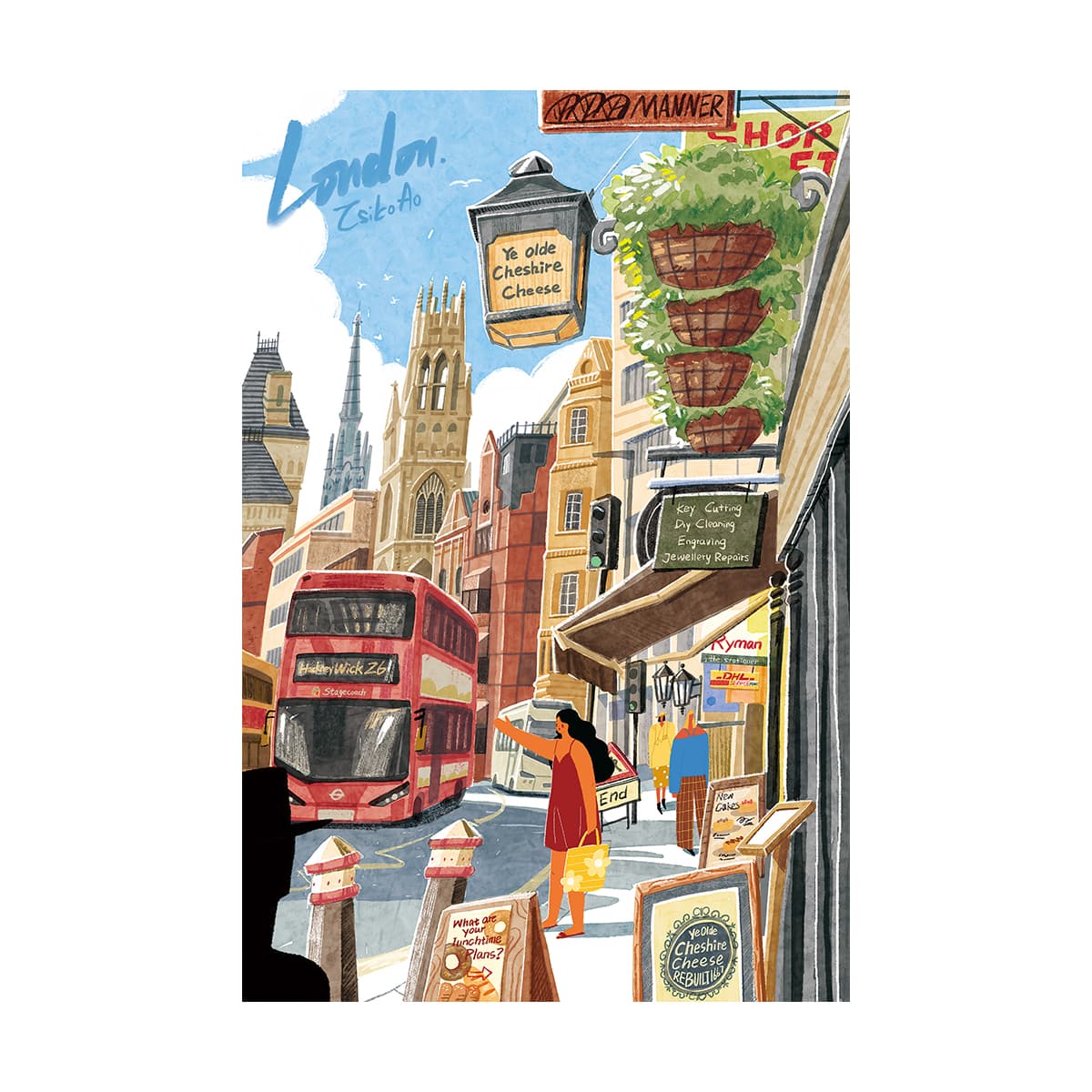 Rolife Walk in London 1000 Piece Jigsaw Puzzle PT003