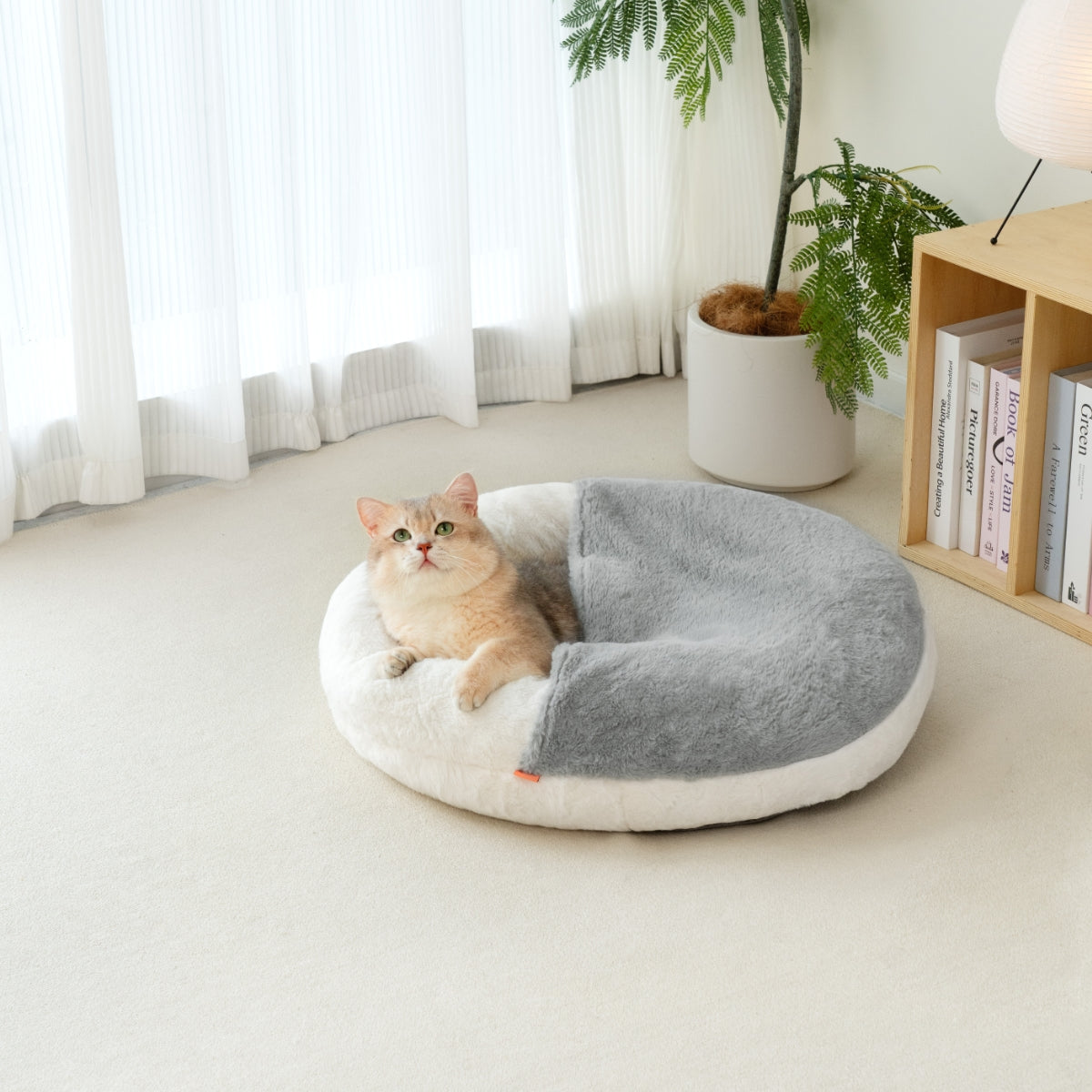 Donut Pet Bed with Hooded Blanket