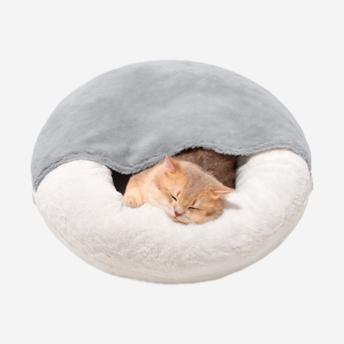 Donut Pet Bed with Hooded Blanket