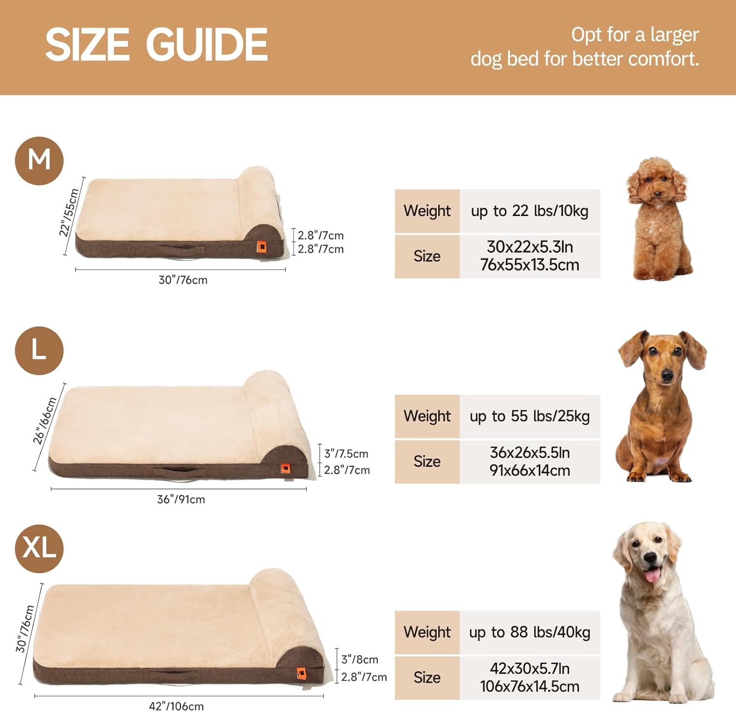 Orthopedic Bolster Dog Bed