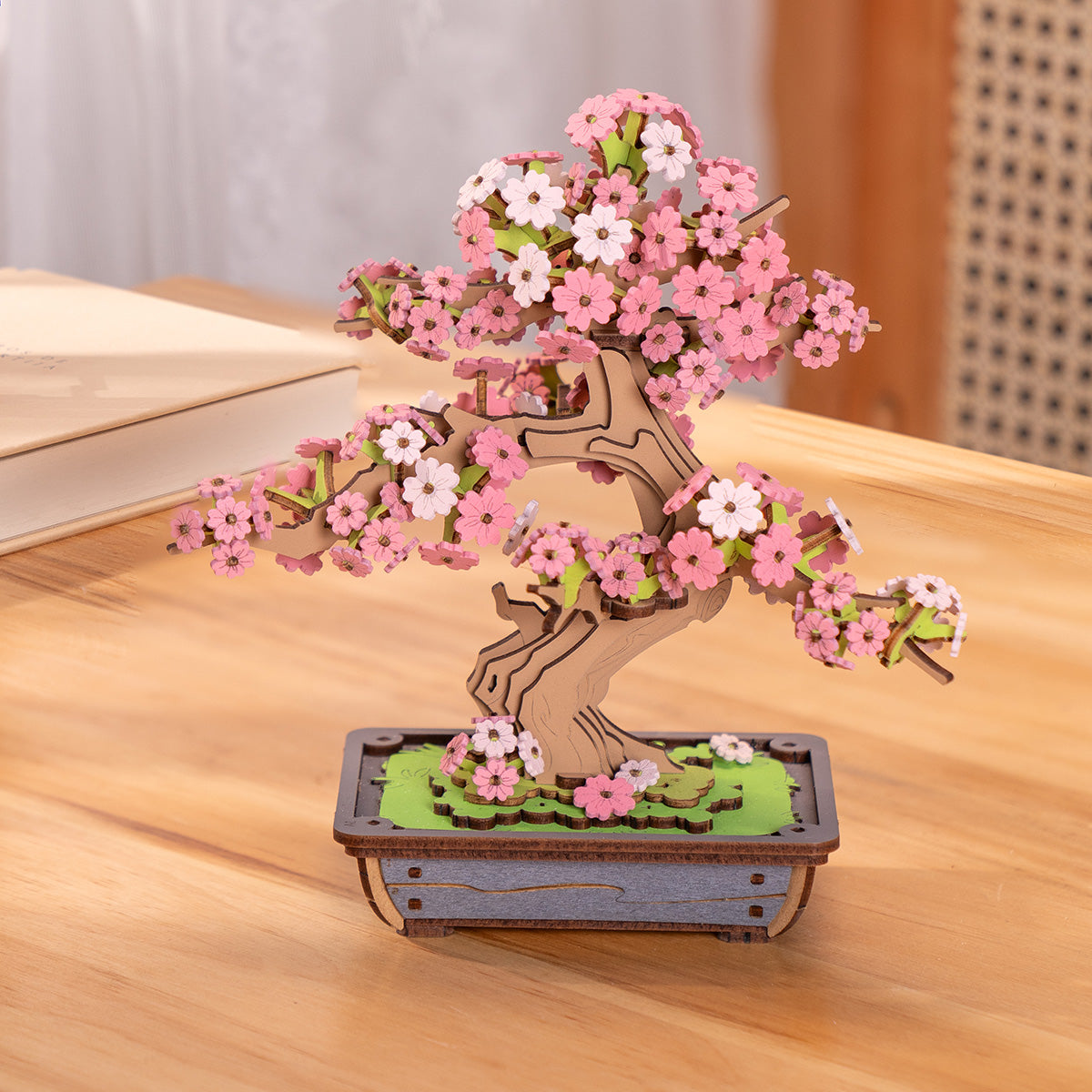 Rolife Sakura Bonsai DIY Holz-3D-Puzzle TG415 