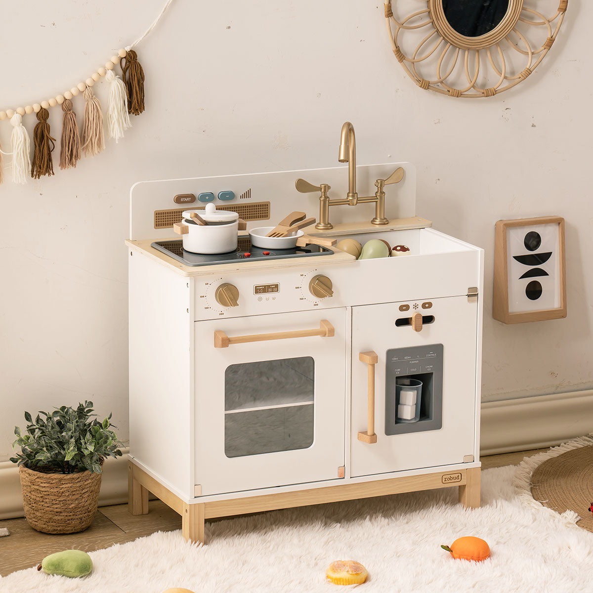 ROBUD Montessori  Wooden Play Kitchen