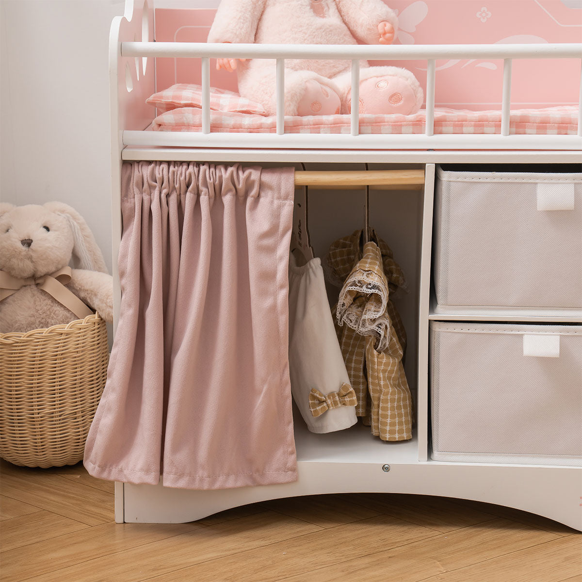 ROBUD Doll Bed Furniture with Clothes