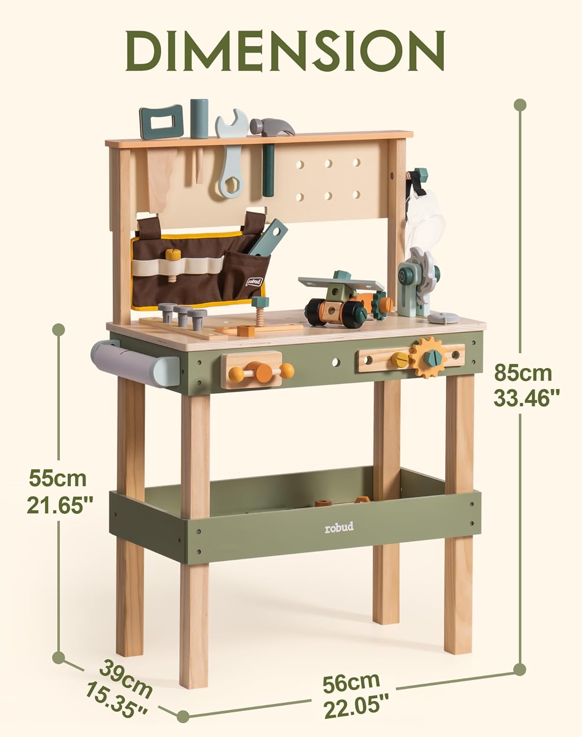 Avocado Green Tool Bench