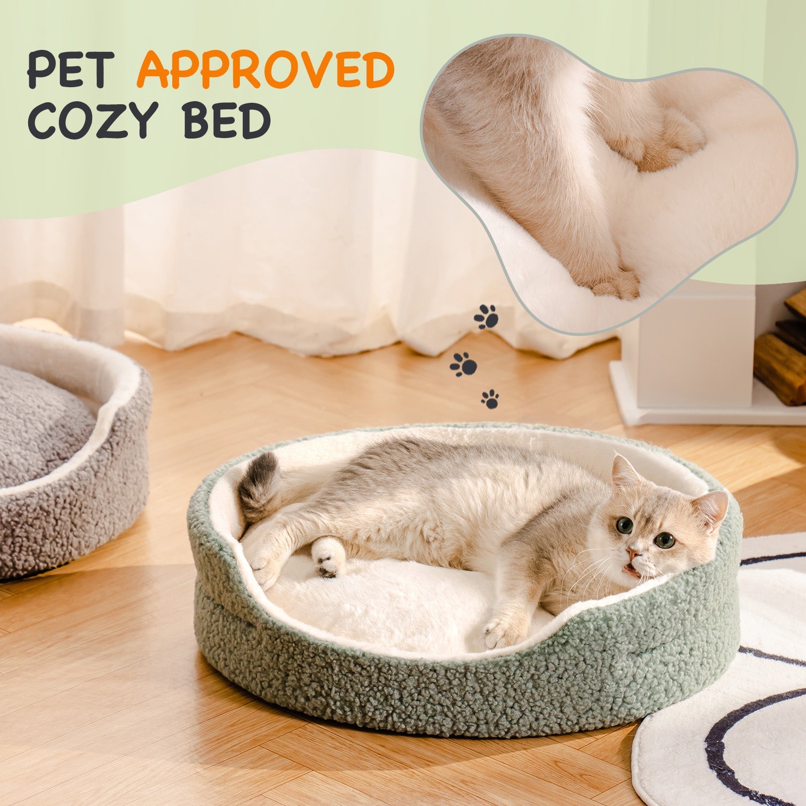 Round Cat & Dog Bed