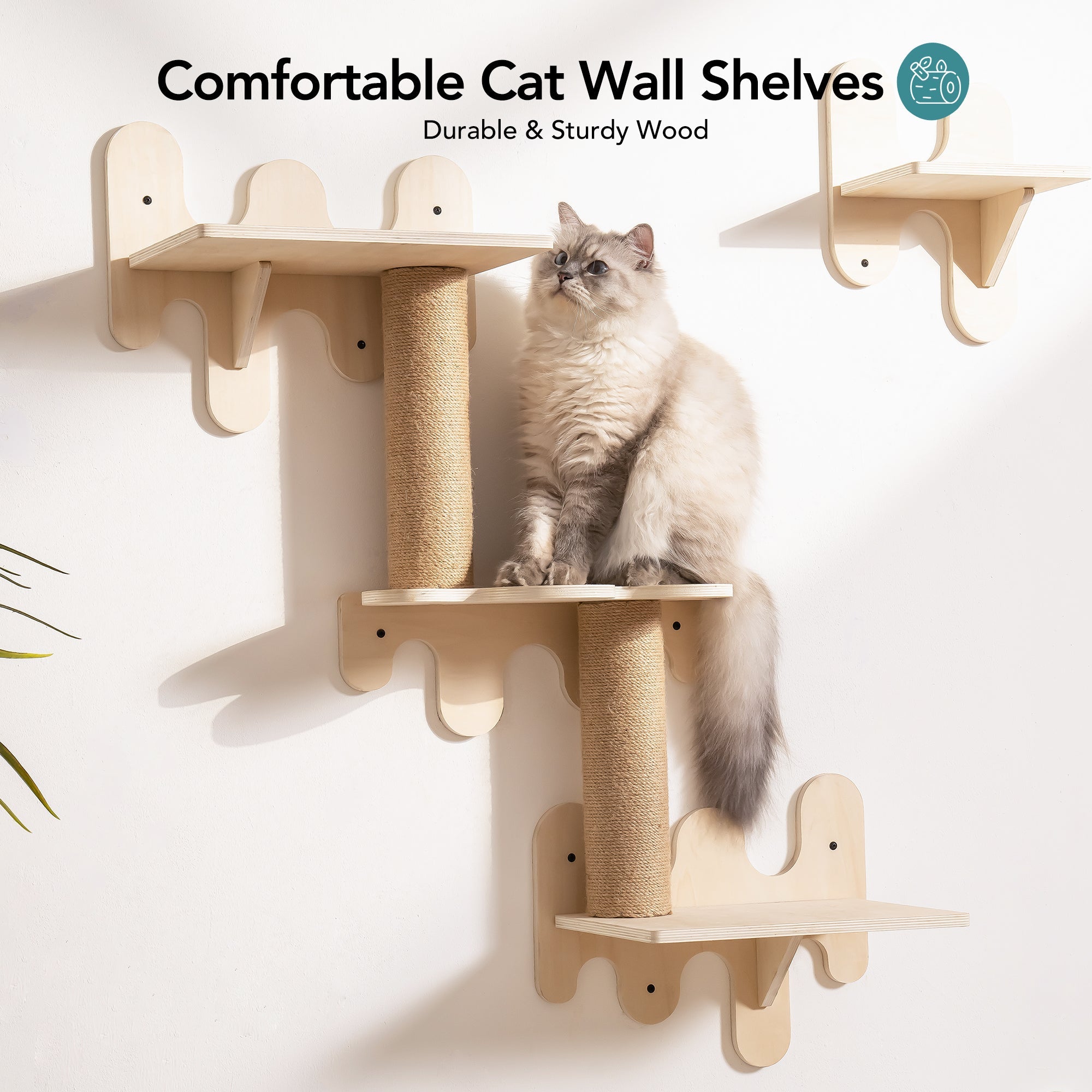 Ice Cream Wall-Mounted Cat Shelves