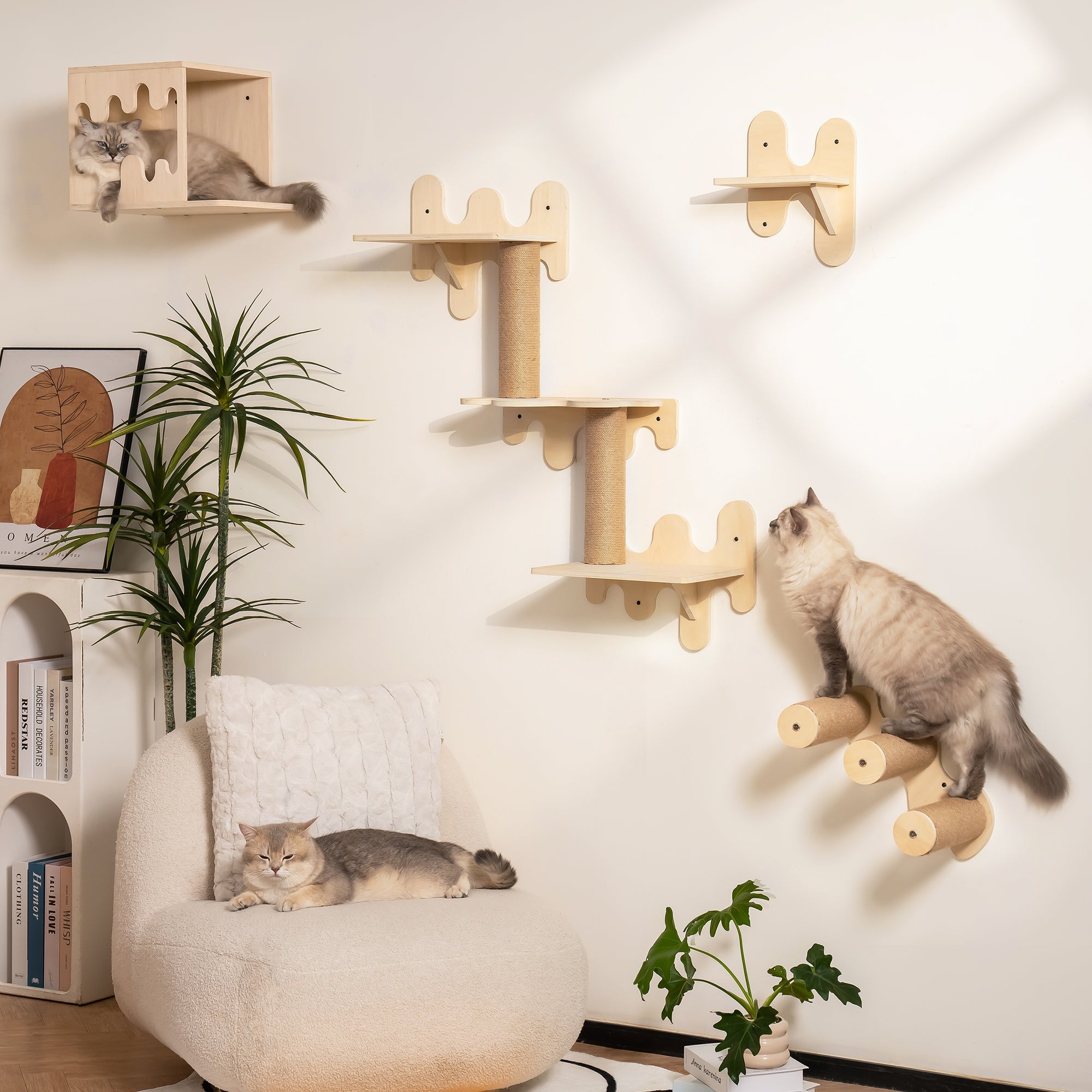 Ice Cream Wall-Mounted Cat Shelves