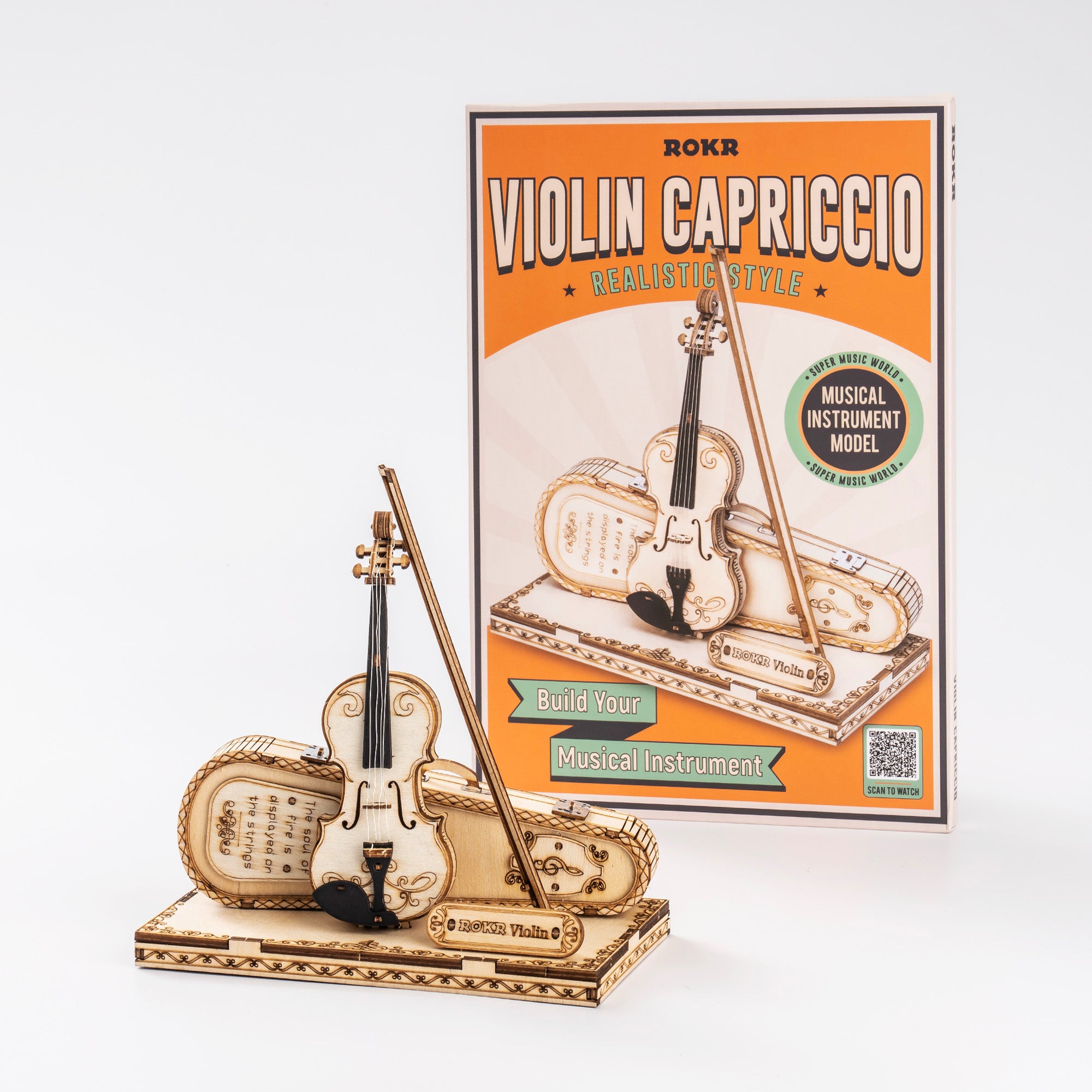 ROKR Violine Capriccio Modell 3D Holzpuzzle TG604K 