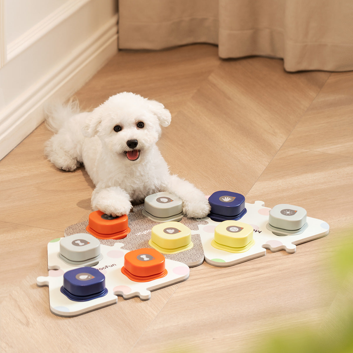 Boutons de communication pour chien 3 en 1 de type puzzle