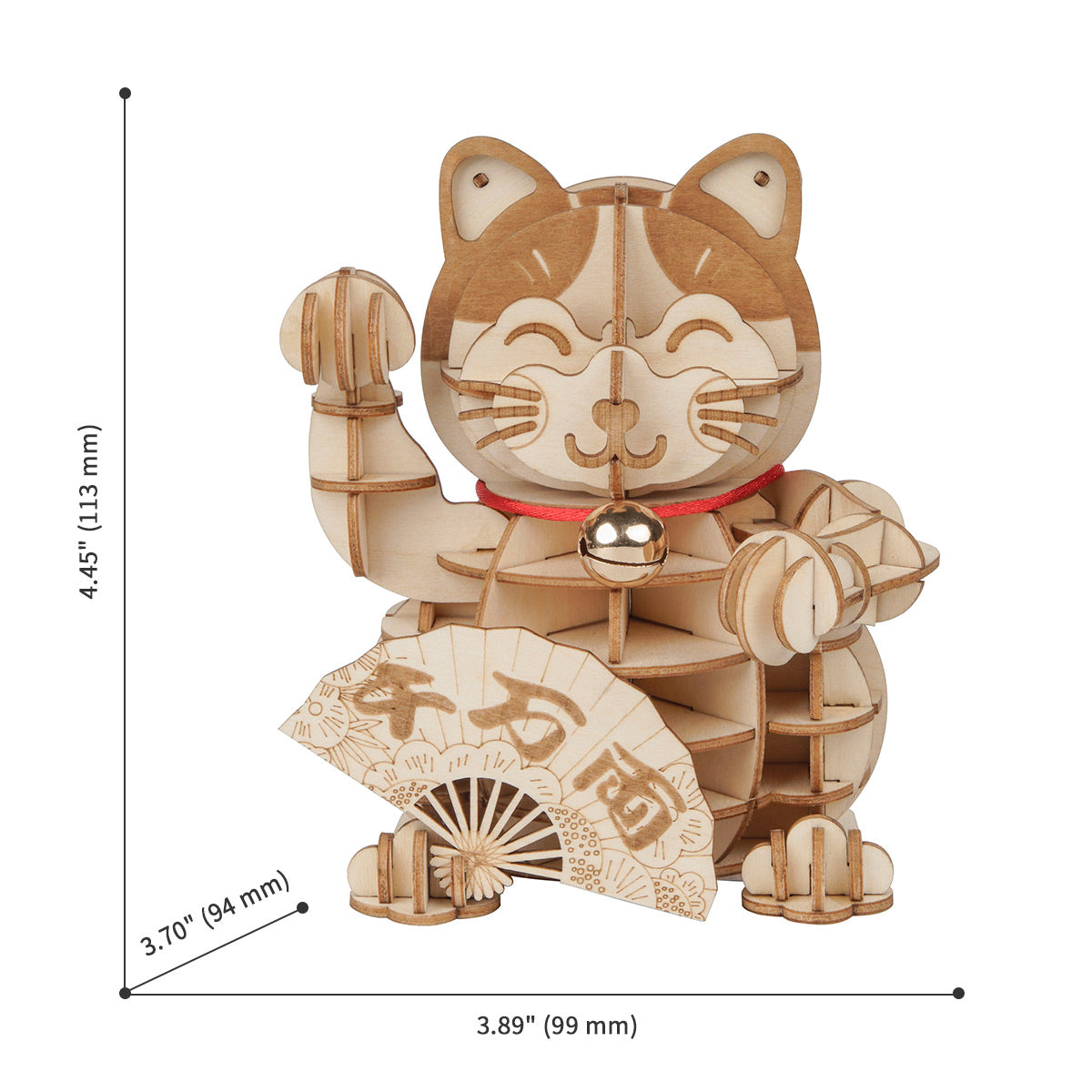 Rolife Plutus-Katzenmodell, 3D-Holzpuzzle TG303