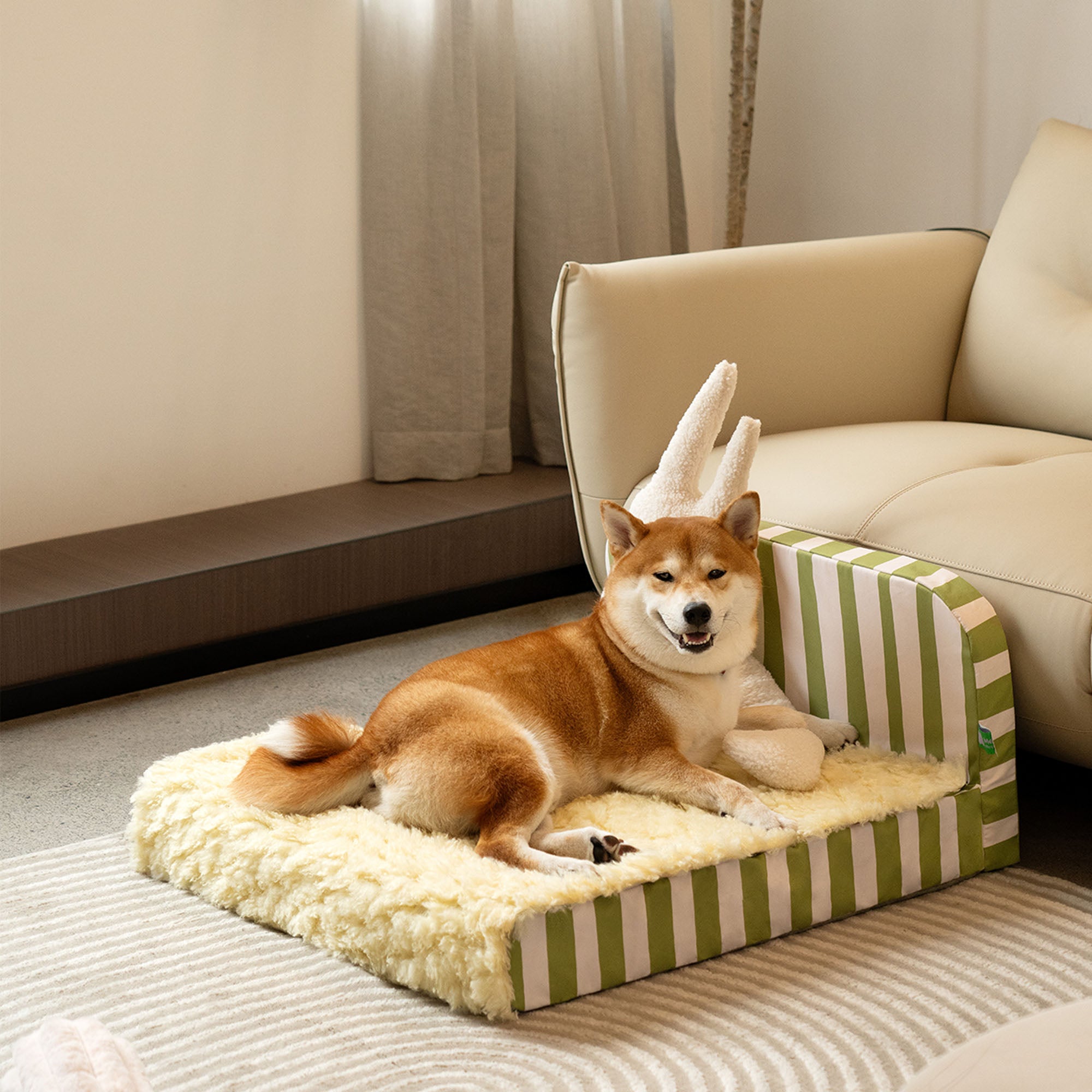 Plush Sweet Sleeping Pet Bed