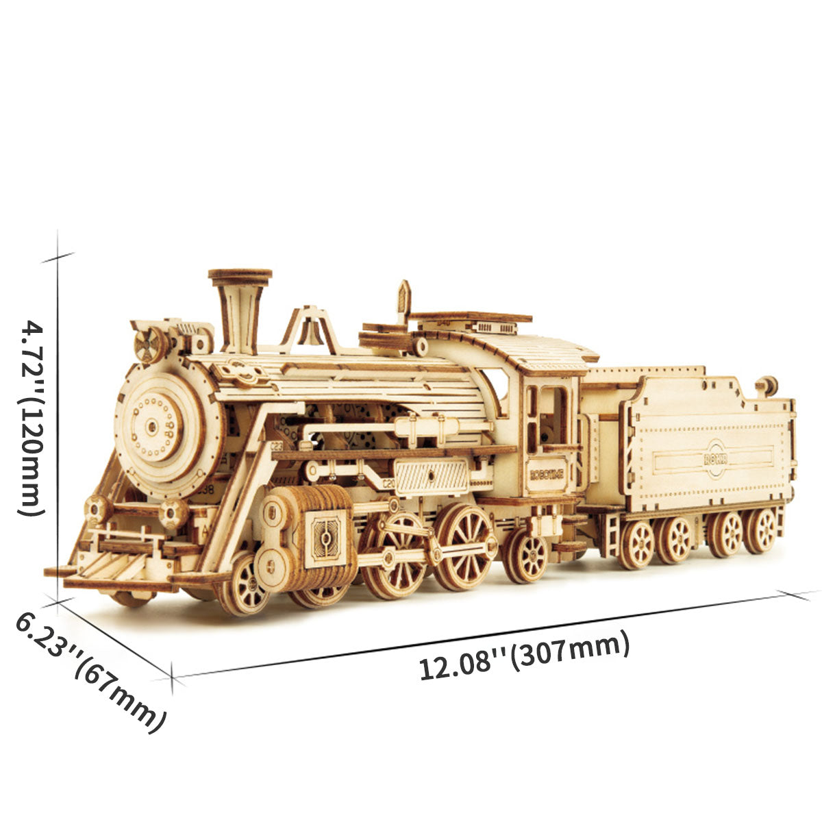 ROKR Prime stoomsneltrein 3D houten puzzel MC501