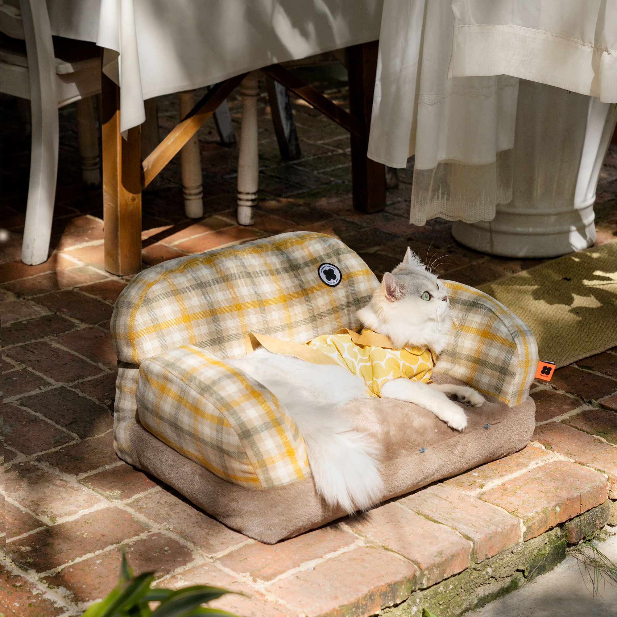 Canapé lavable pour chat de style rétro 