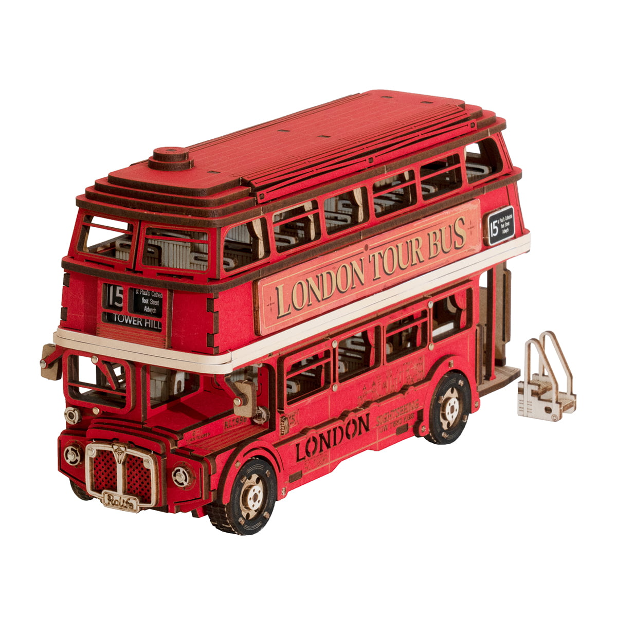 Puzzle 3D en bois Rolife London Tour Bus TGM02 