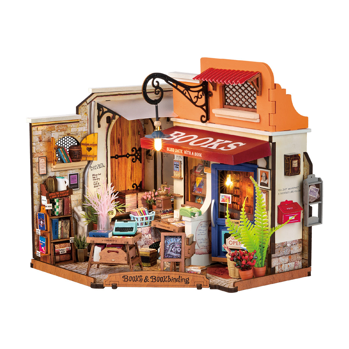 Librairie Rolife Corner Kit de maison miniature à faire soi-même DG164 