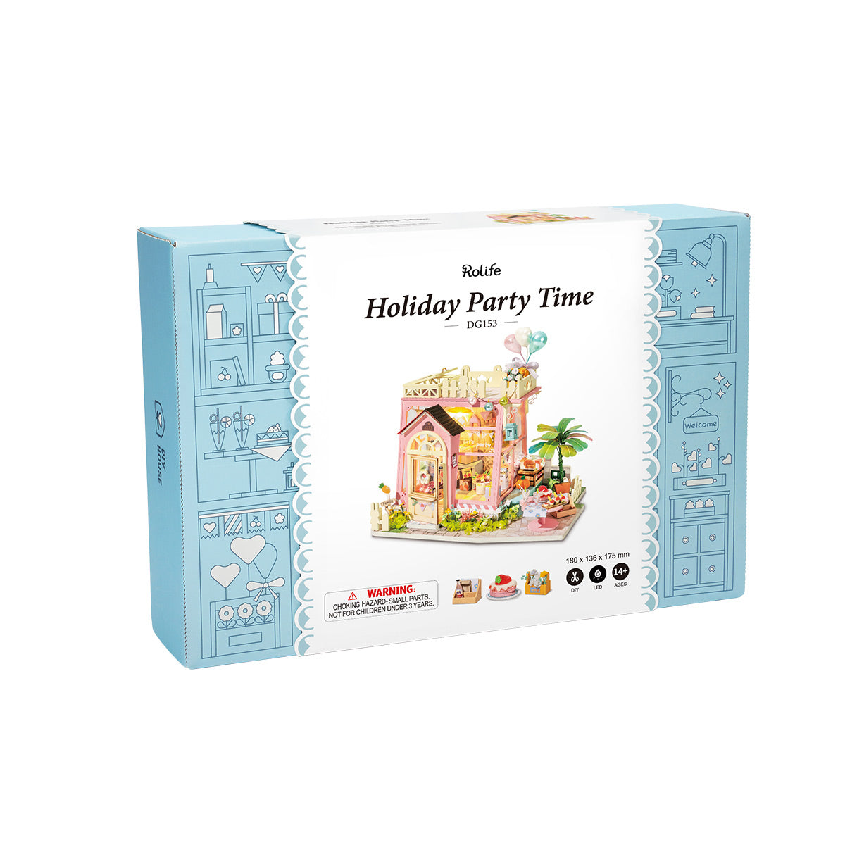 Rolife Holiday Party Time DIY Miniature House DG153