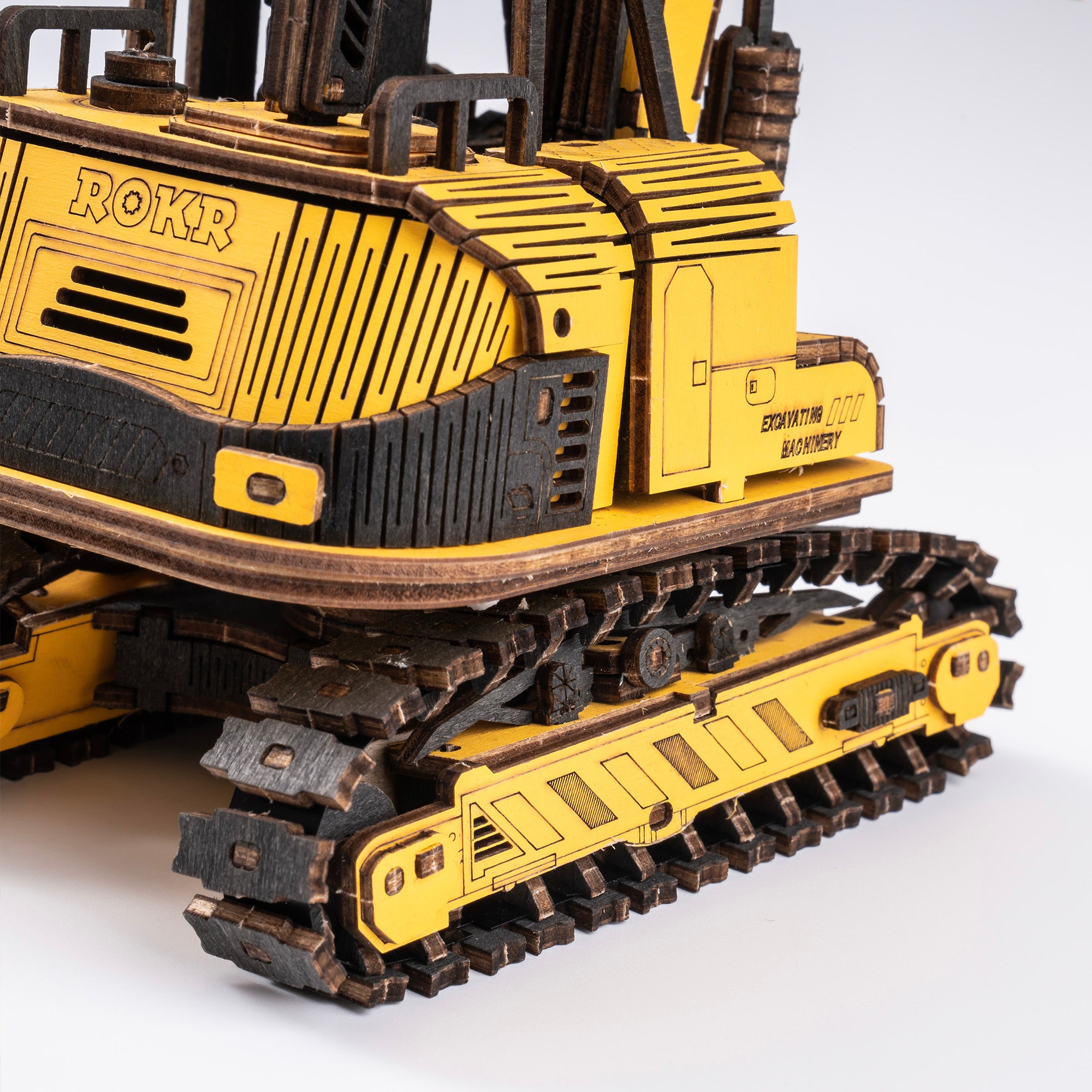 ROKR Excavator Engineering Vehicle 3D Wooden Puzzle TG508K