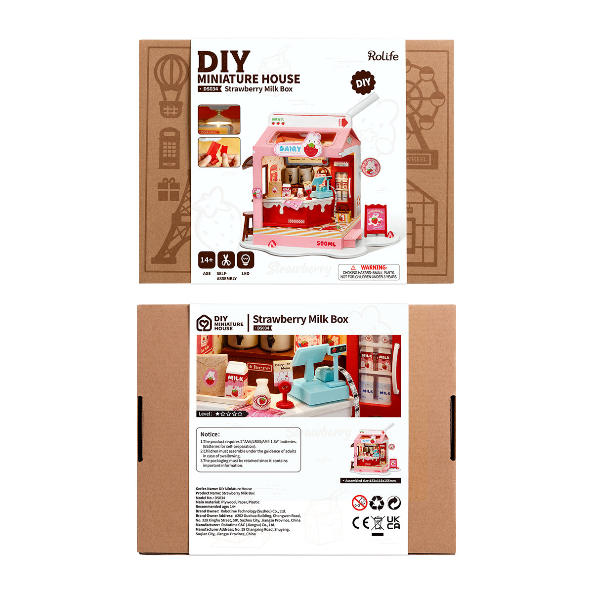 Rolife Food Box Shop DIY Miniature House Kit