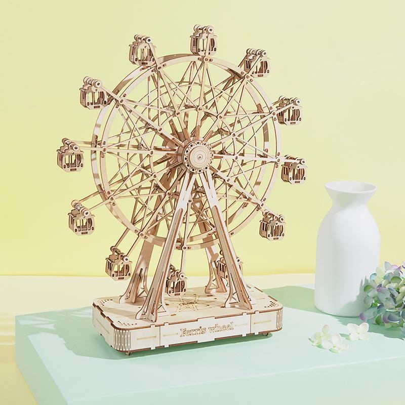 Rolife Ferris Wheel 3D Wooden Puzzle Music Box TGN01