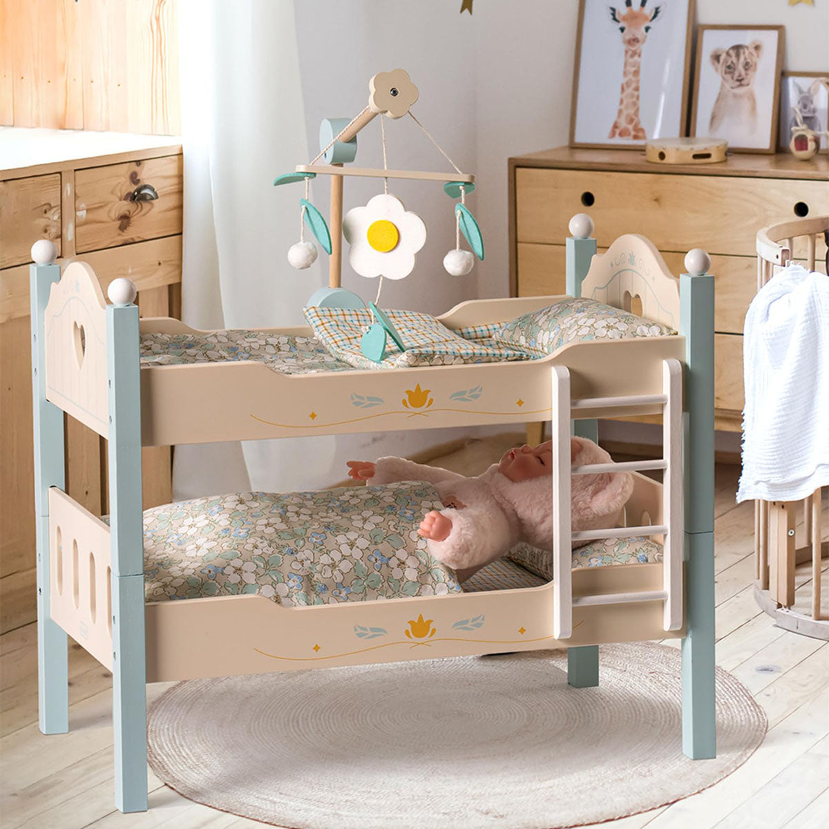 ROBUD Toys Doll Bunk Bed Set