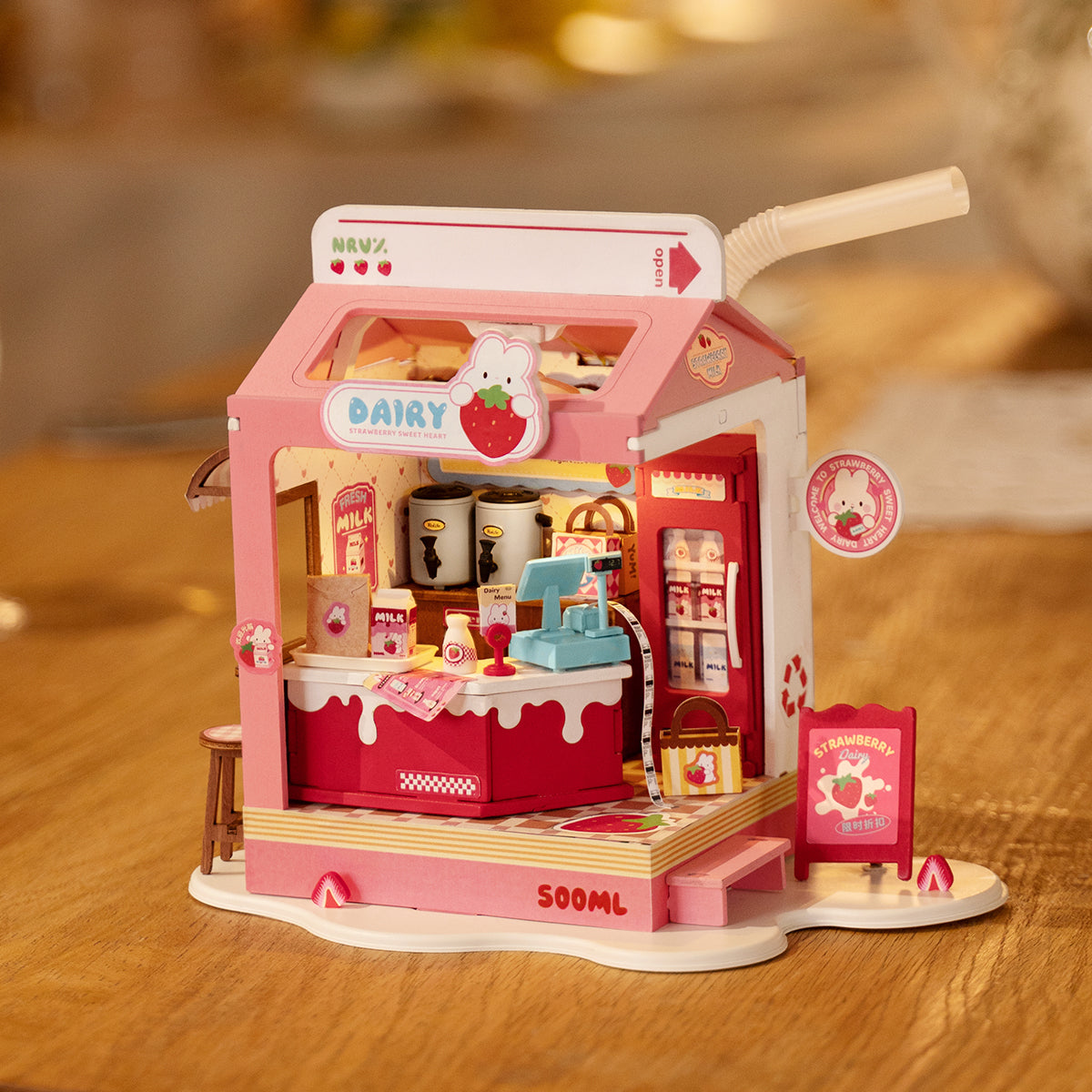 Rolife Food Box Shop DIY Miniature House Kit