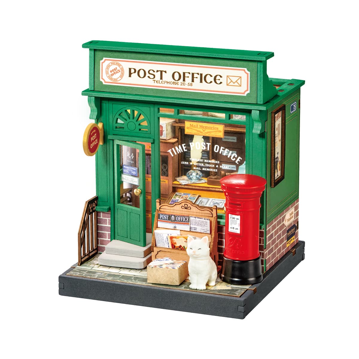 Maison miniature à monter soi-même du bureau de poste du siècle de Rolife DS037 