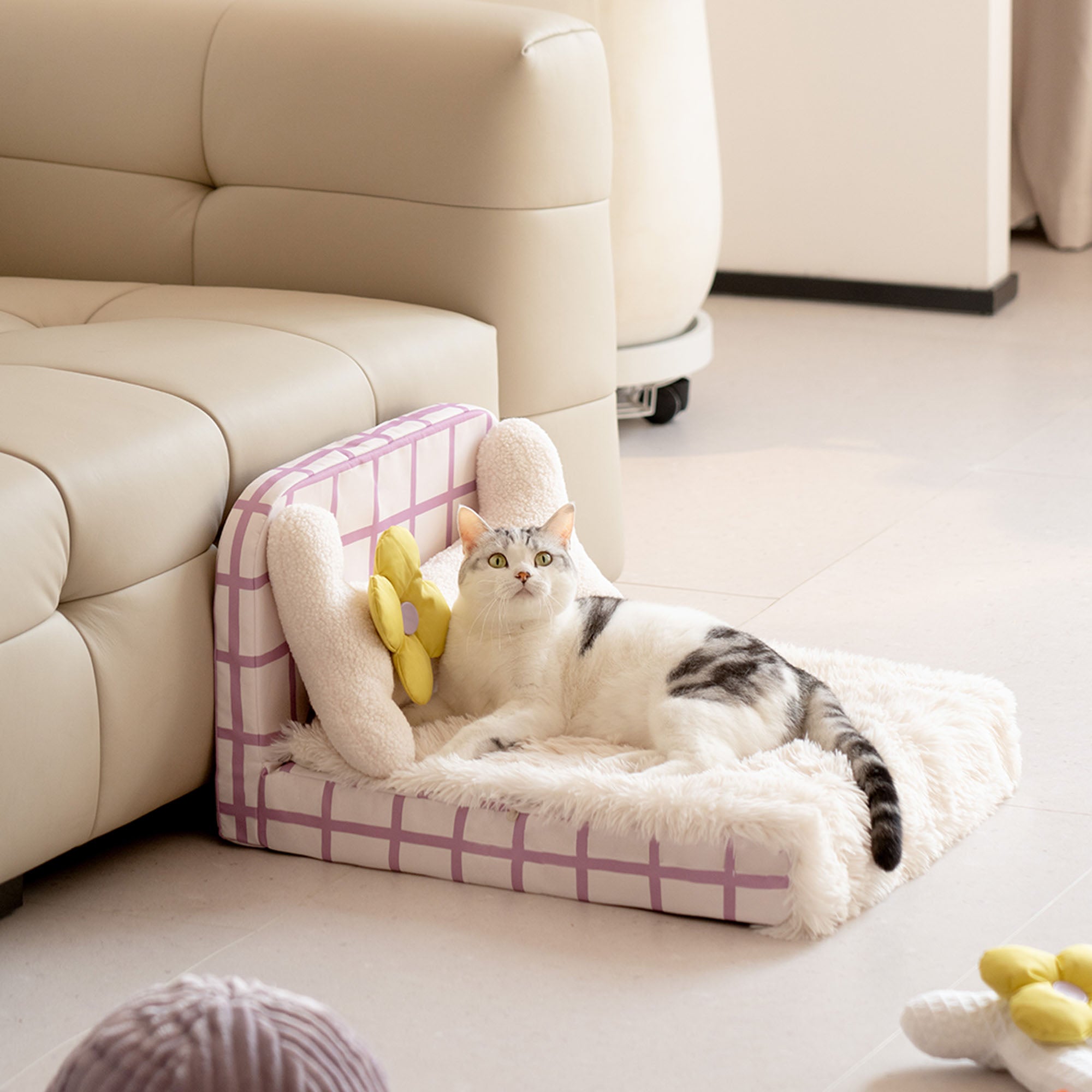 Plush Sweet Sleeping Pet Bed