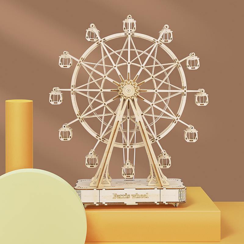 Rolife Ferris Wheel 3D Wooden Puzzle Music Box TGN01