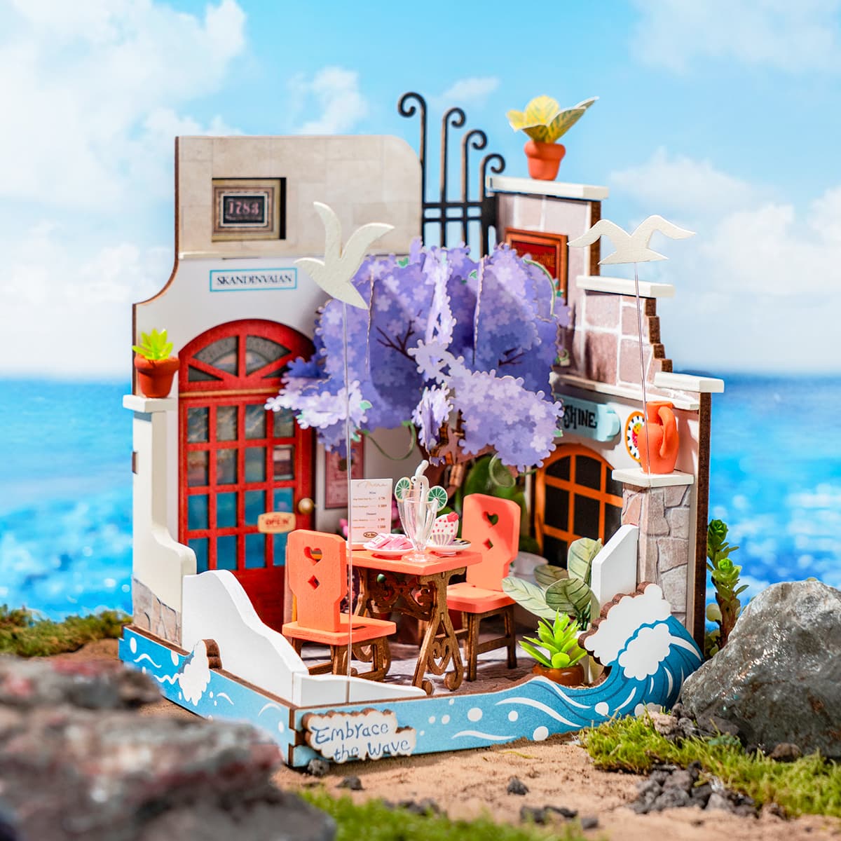 Rolife Sea Holiday Restaurant DIY Miniaturhaus DS039 