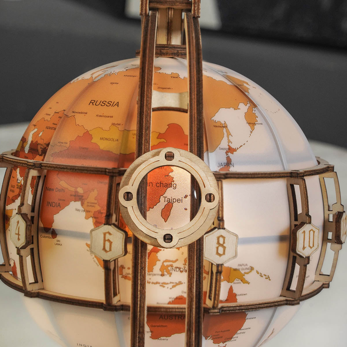 Puzzle 3D en bois Globe lumineux ROKR ST003 