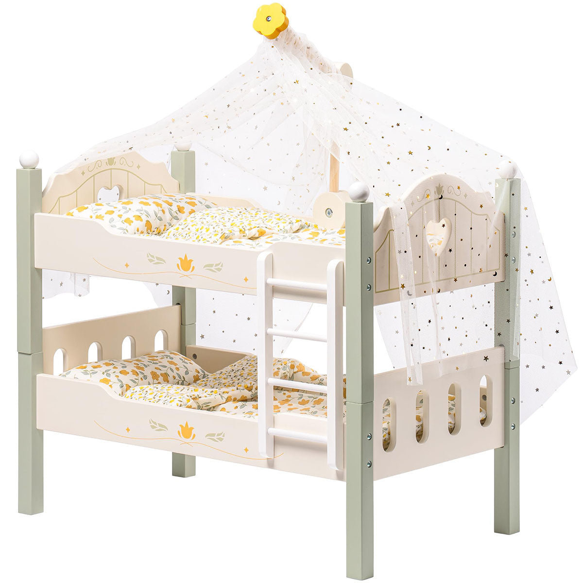 ROBUD Wooden Baby Doll Crib